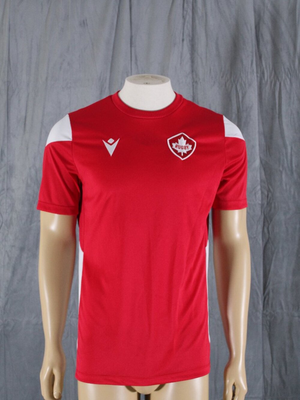 Team Canada Rugby Jersey - Home Red Jersey by Macron - Men's Medium